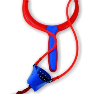 <p>Velika praćka s jakim gumicama i velikom čašom s unutarnjim plastičnim držačem.