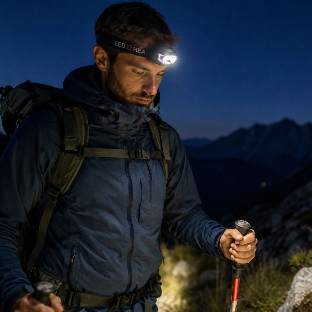 STORM RIDER FL-638 Punjiva USB-C COB LED naglavna svjetiljka IP65 180 lumena - Slika 3