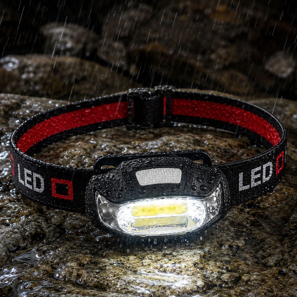 STORM RIDER FL-638 Punjiva USB-C COB LED naglavna svjetiljka IP65 180 lumena - Slika 10