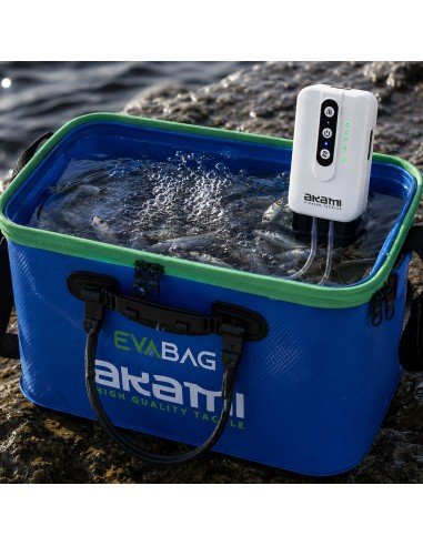održavajući mamac i ribu živima čak i tijekom najdužih ribolovnih izleta. Zahvaljujući punjivoj litij-ionskoj bateriji od 2600 mAh